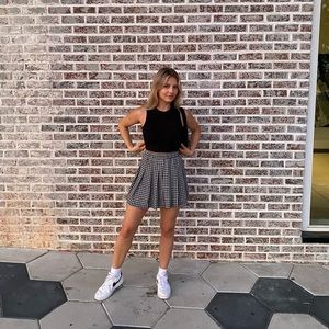 HOUNDSTOOTH MINI SKIRT